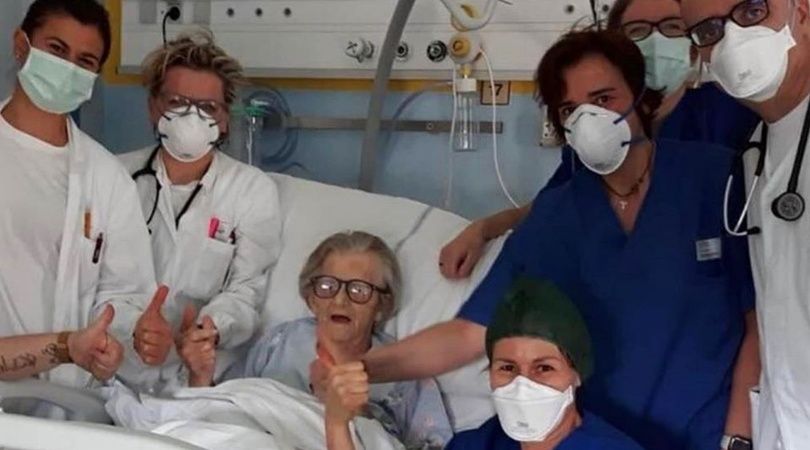 #CORONAVIRUS Una señora de 95 años se recuperó de coronavirus en Italia