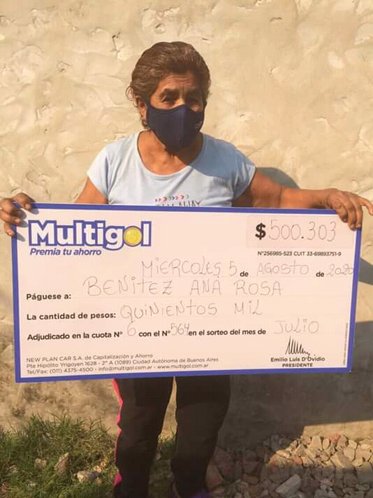 Una señora de La Paz, ganó un premio de $ 500.000 pero la justicia retuvo el pago.