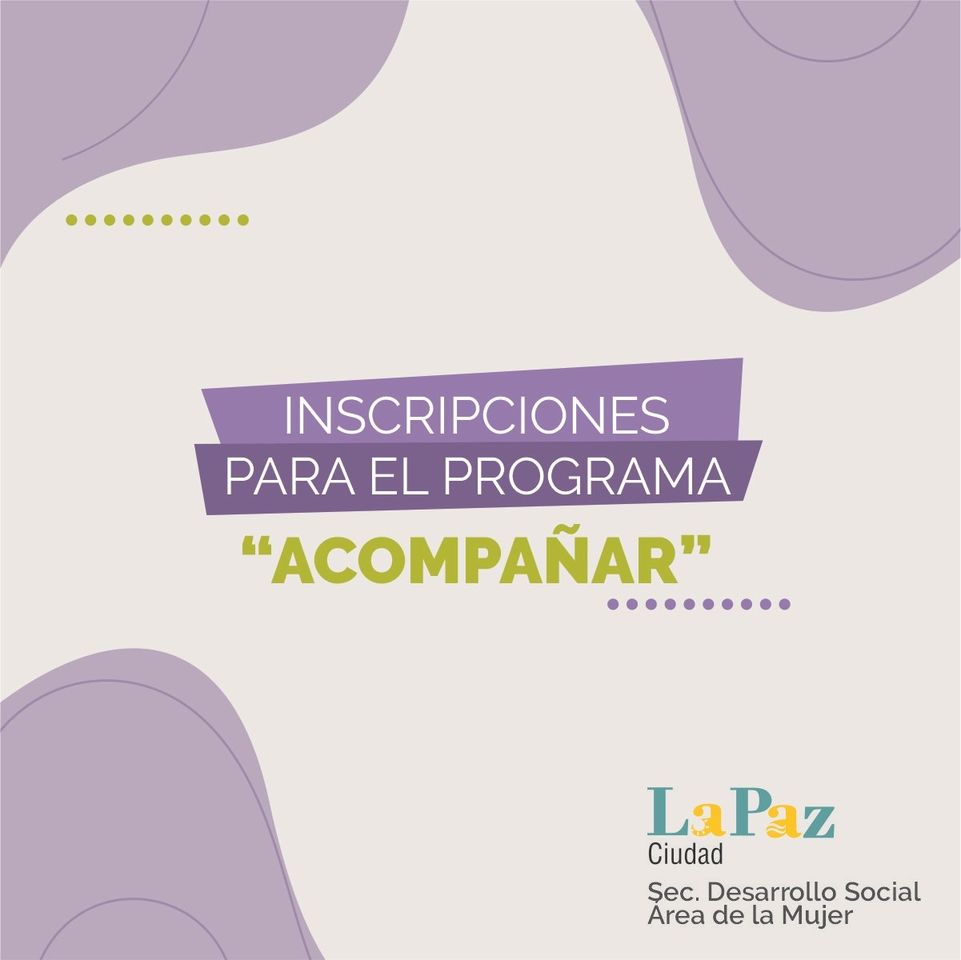 INSCRIPCIONES PARA EL PROGRAMA ACOMPAÑAR