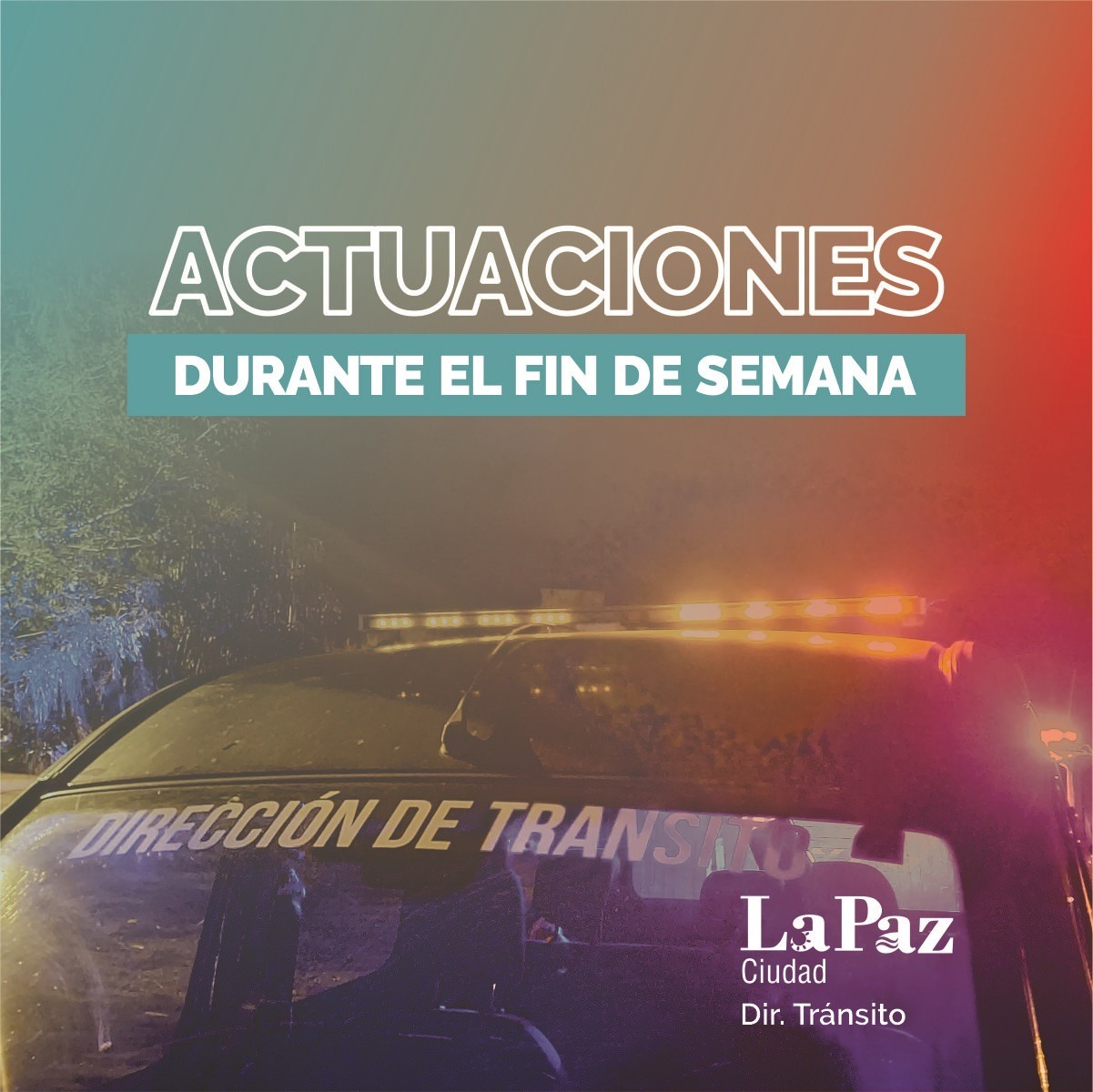 Operativos de tránsito en la ciudad durante el fin de semana en diferentes puntos
