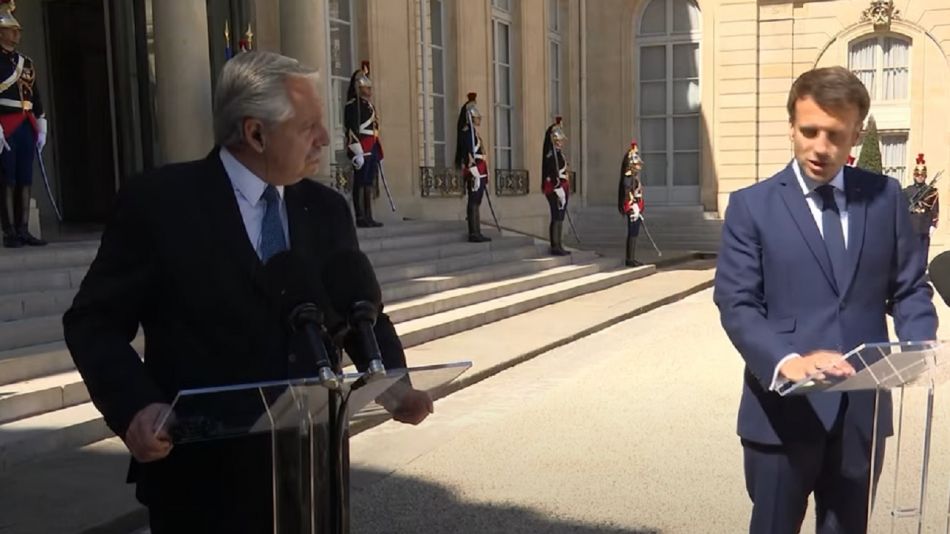 Club de París: Emmanuel Macron le aseguró a Alberto Fernández el apoyo de Francia